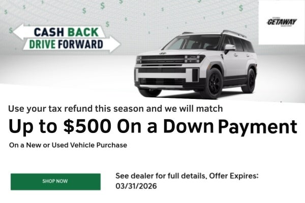 We will match up to $500 on any New or Used Vehicle Purchase