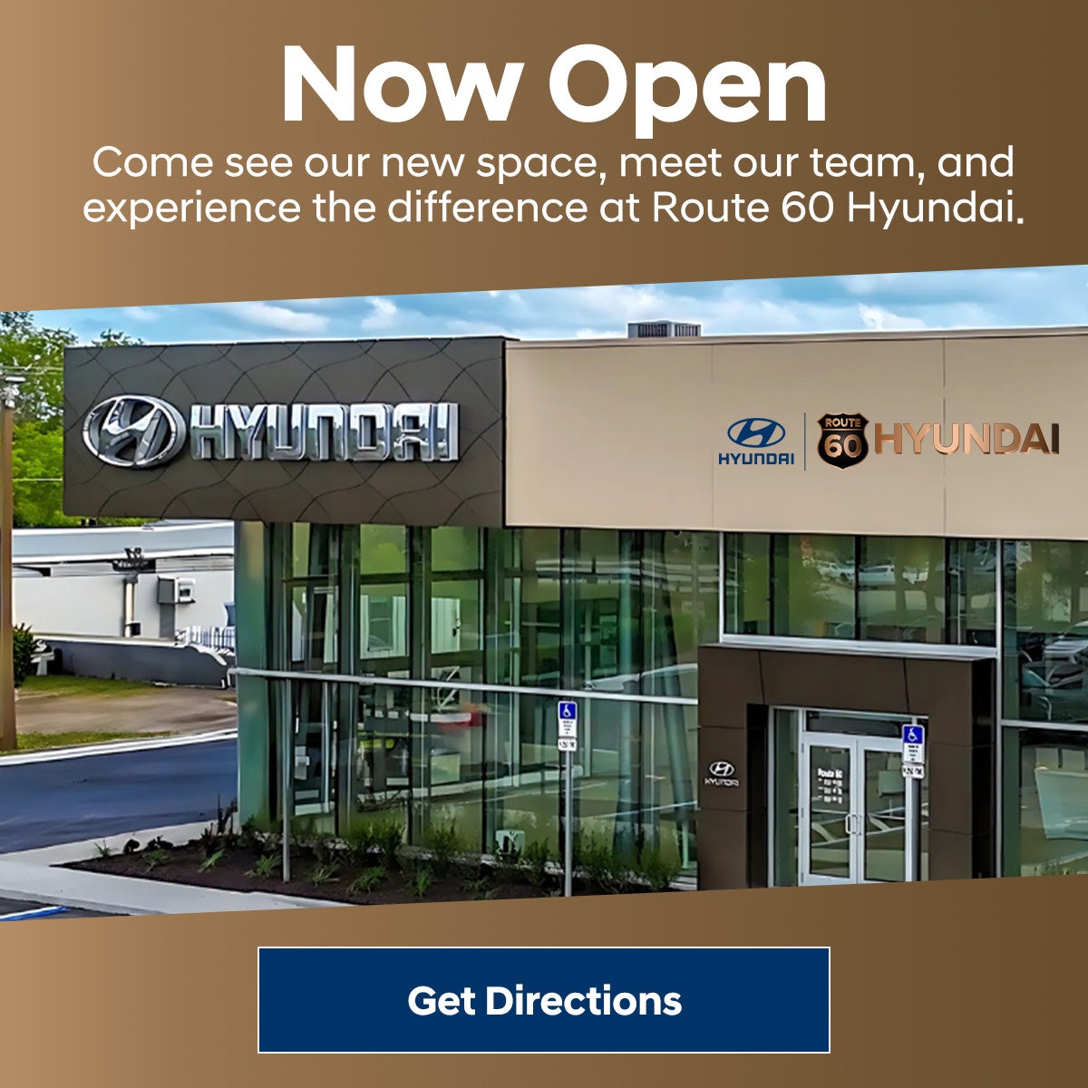 An image of our brand new facility at Route 60 Hyundai